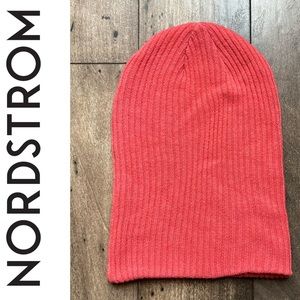 Coral Beanie NWOT
